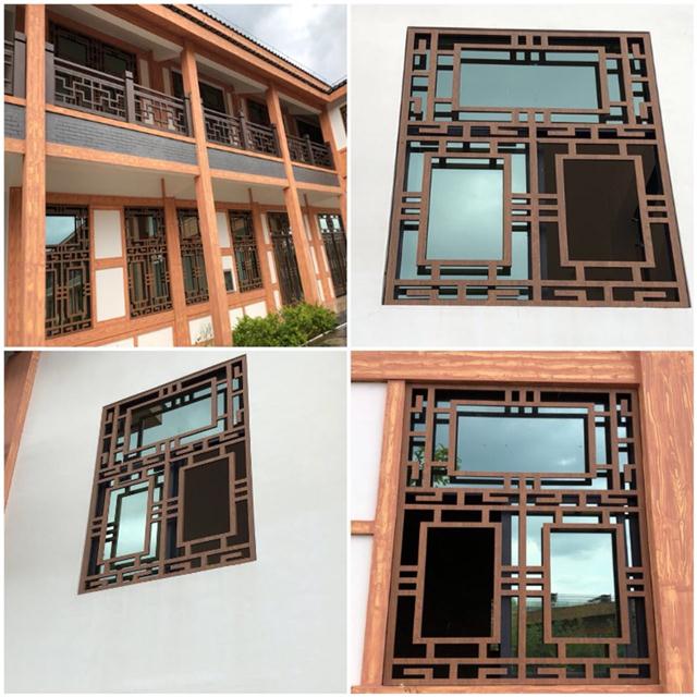新農村改造花格門窗 仿古鋁花格窗加工定制引領新潮流